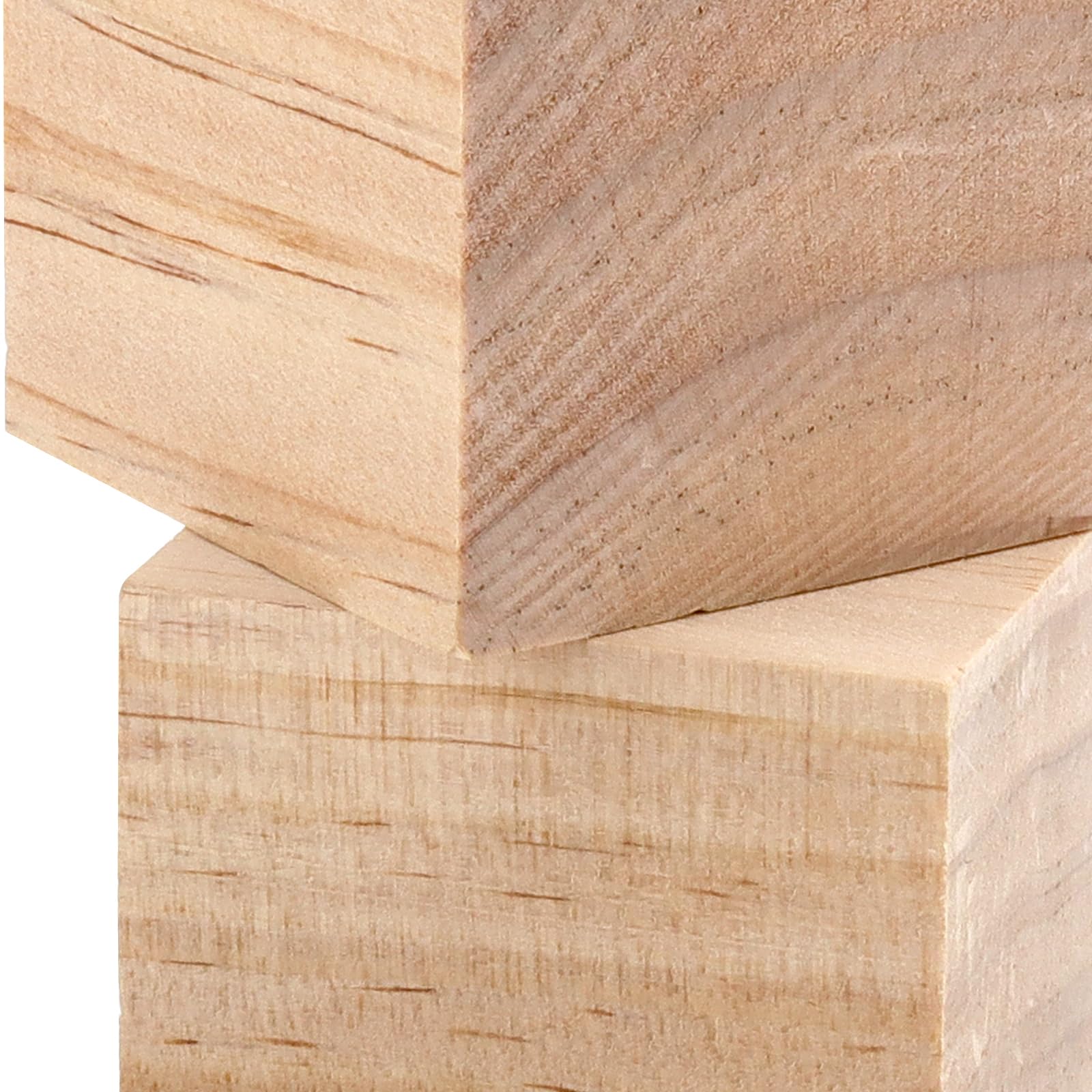 TAICHEUT 40pcs 5 x 5 x 5cm Wooden Cubes, 2 Inch Square Wood Blocks, Natural Basswood Cubes, Unfinished Square Wood Blocks for DIY Craft - Image 4