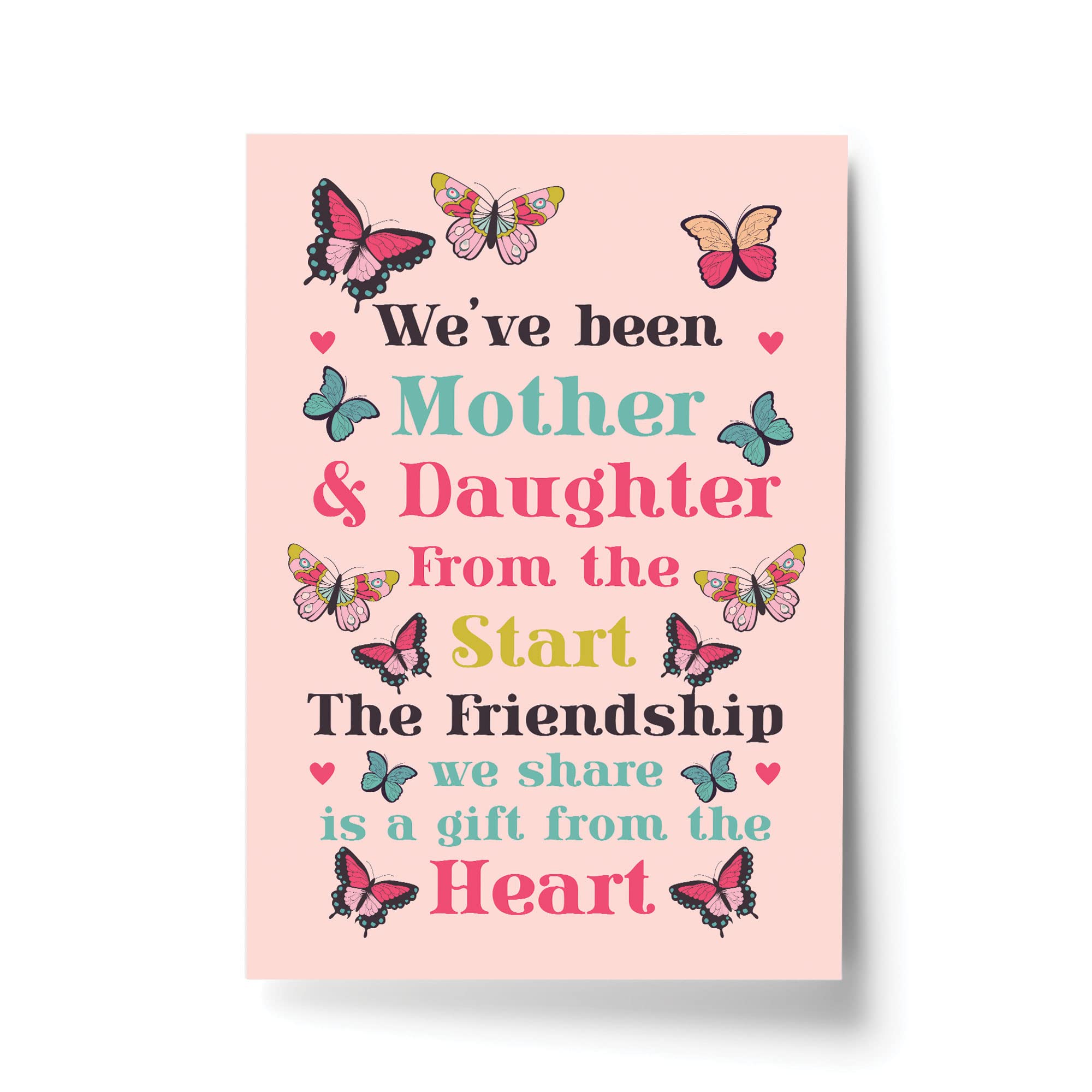 RED OCEAN Mother And Daughter Gift For Christmas Birthday Print THANK YOU Gift Keepsake