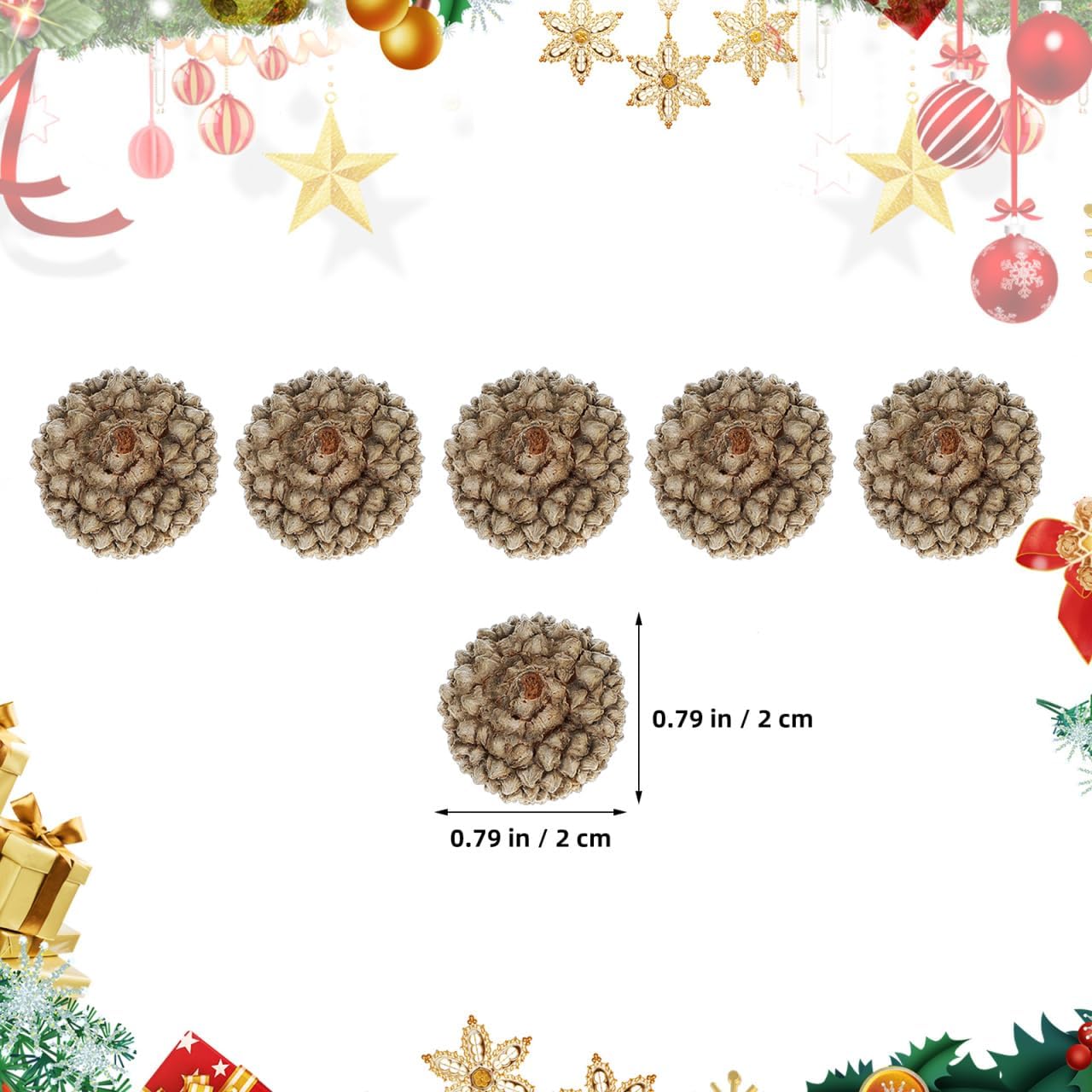 100PCS Natural Acorn Caps for Crafts, Bulk Real Acorns Tops Christmas Tree Ornaments Fall Decorations for Home Thanksgiving Xmas Wreath Vase Filler Decor