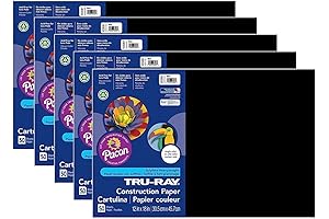Tru-Ray 12 x 18 Essential Black Construction Paper