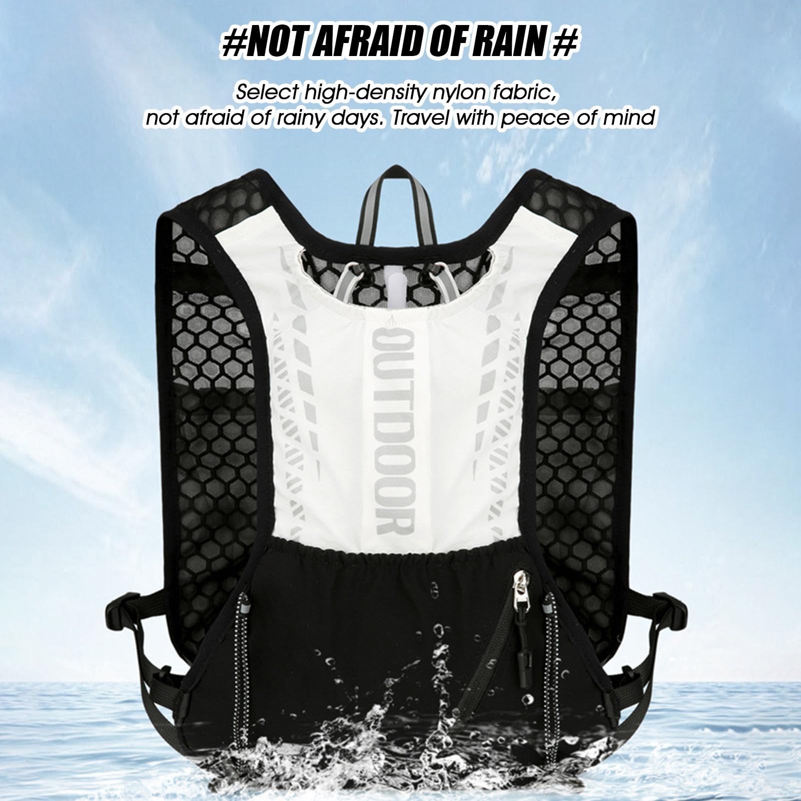 Gilet de course pour les hommes, gilet en cours d'exécution pour les femmes | Running Vest Chest Téléphone Téléphone | Fournitures sportives légères, réglables, randonnées en plein air, entraînement d