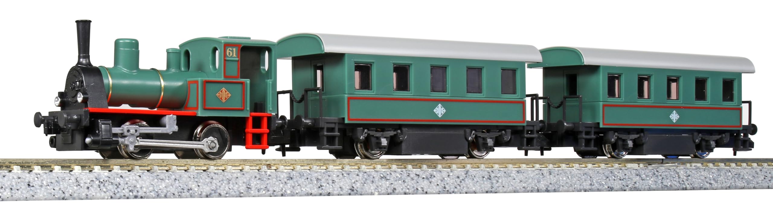 KATO N Gauge Mini Loco Set - Fun City SL Train, Railway Model Steam Locomotive 10-503-1