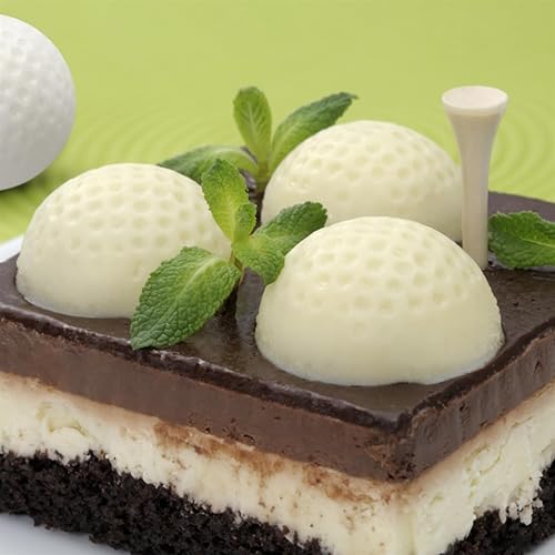 Miniatura 6 de CybrTrayd - Molde de caramelo de chocolate - Paletas de pelota de golf - 6 cavidades de 1-1/2 pulgadas x 1-7/8 pulgadas x 5/8 pulgadas - Para