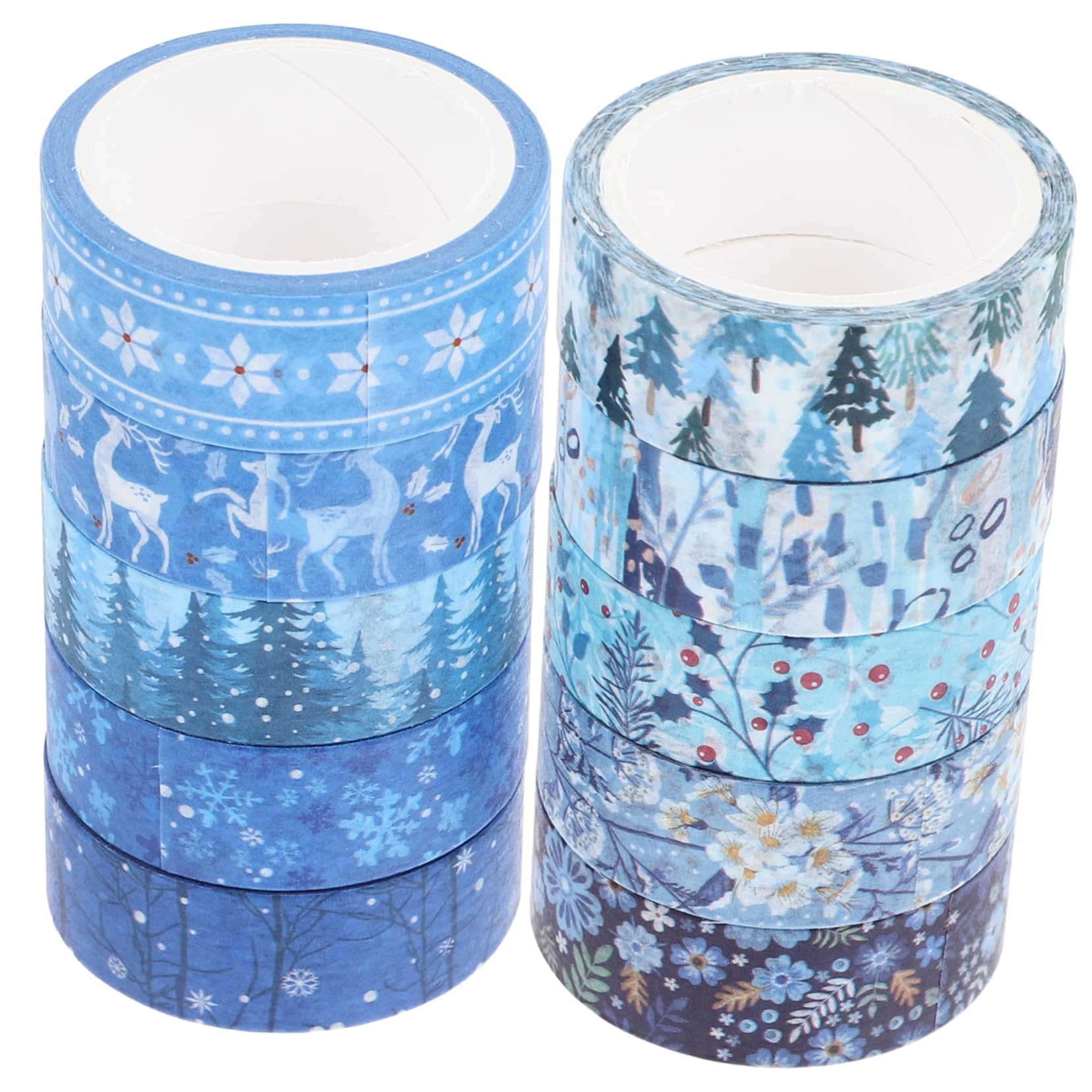 Operitacx Cintas Washi Decorativas De Invierno Adhesivo Para Manualidades Y Scrapbooking Con Navideños Para Agenda Y 10 * 5