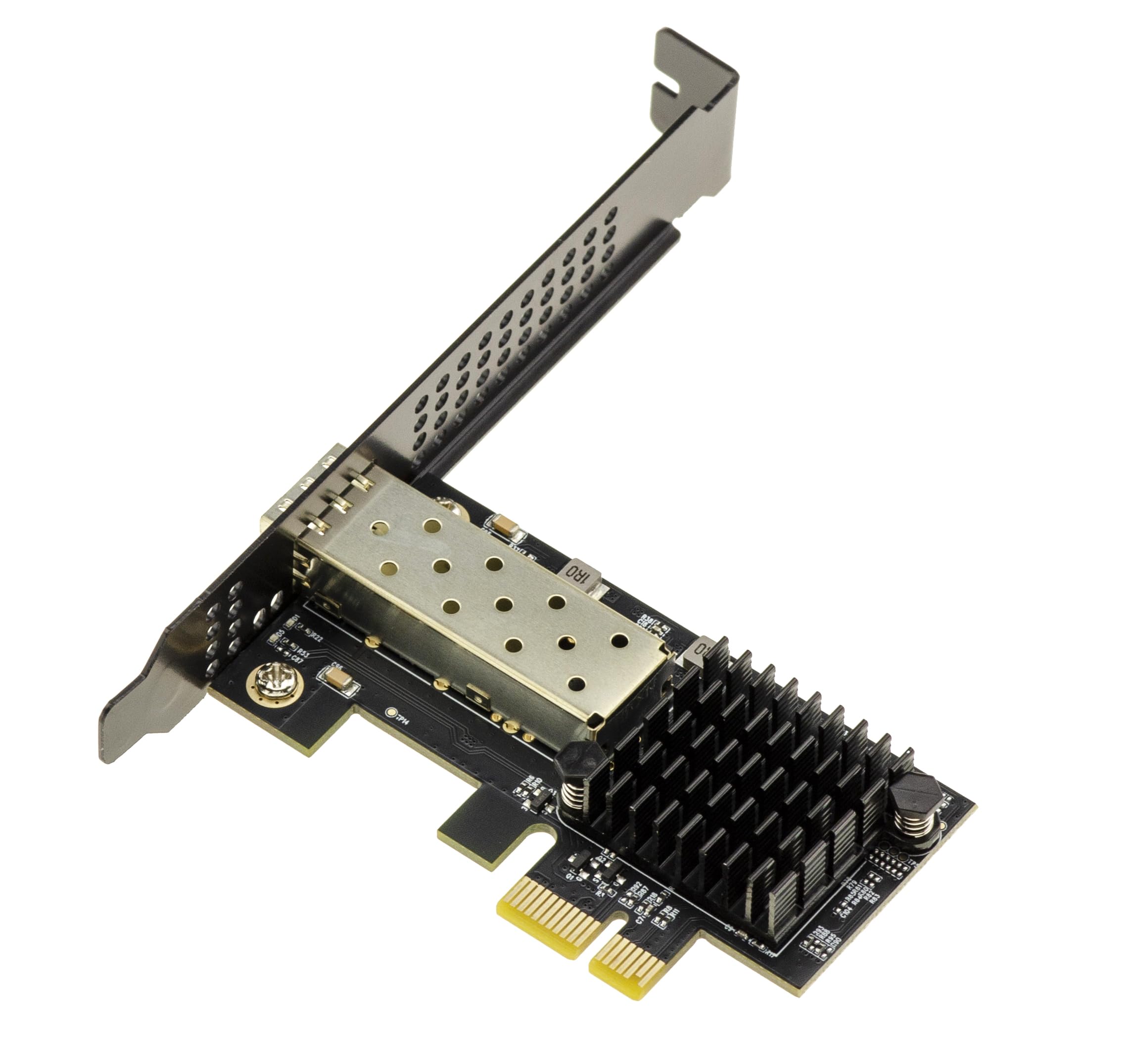 KALEA-INFORMATIQUE Scheda PCIe Gen4 x1 SFP+ 10G Realtek RTL8127 | PCIe Gen4 x1, chipset Realtek RTL8127 a basso consumo e raffreddamento passivo.