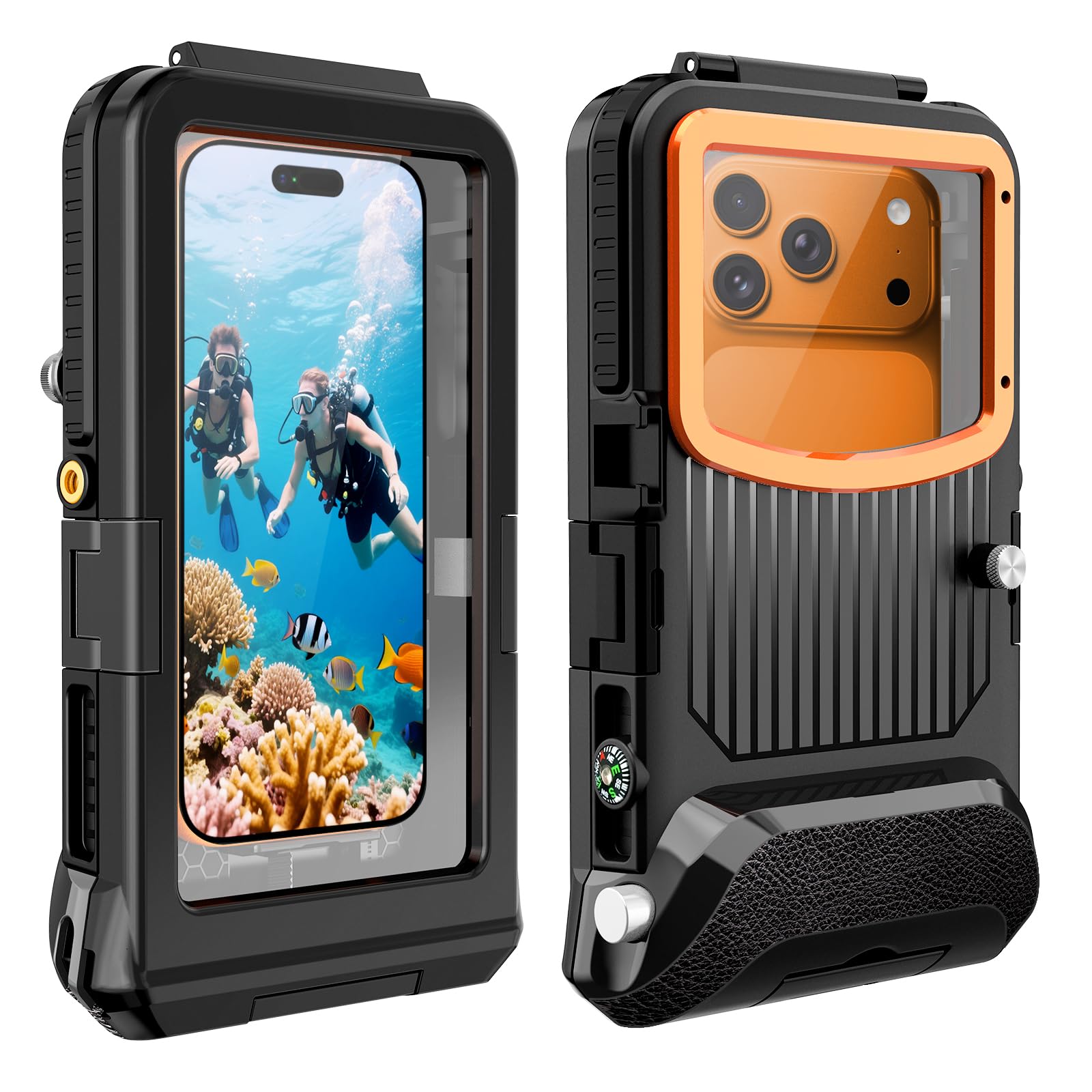 ZLIME wasserdichte Handyhülle 7.0 Zoll Unterwasser Wasserfeste Handy Wasserschutzhülle Handytasche, Wasserdicht Schwimmen Baden für iPhone 17 Air 16e 16 15 14 Plus 15 16 17 Pro 14 15 16 17 Pro Max