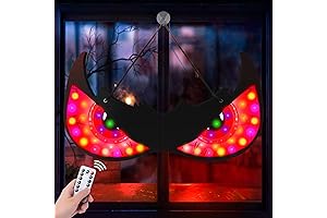 Halloween Window Light Up Eyeballs - Shimmering, Eerie Eyes for a Spine-Tingling Ambiance