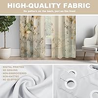 Vista 865 de Cenefas de cocina modernas con patrón de cobre marrón dorado para ventanas, cenefas opacas abstractas de marcas de arañazos y cortinas opacas