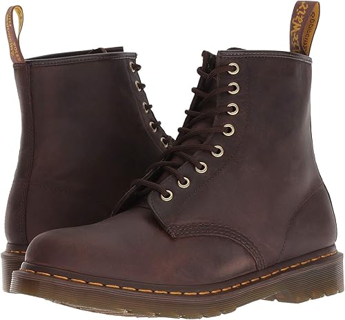 Miniatura 7 de Dr. Martens, 1460 Original Botas de Piel de 8 Ojos para Hombres y Mujeres, Negro Liso, 11 US Mujer10 US Hombres, marrn, 12