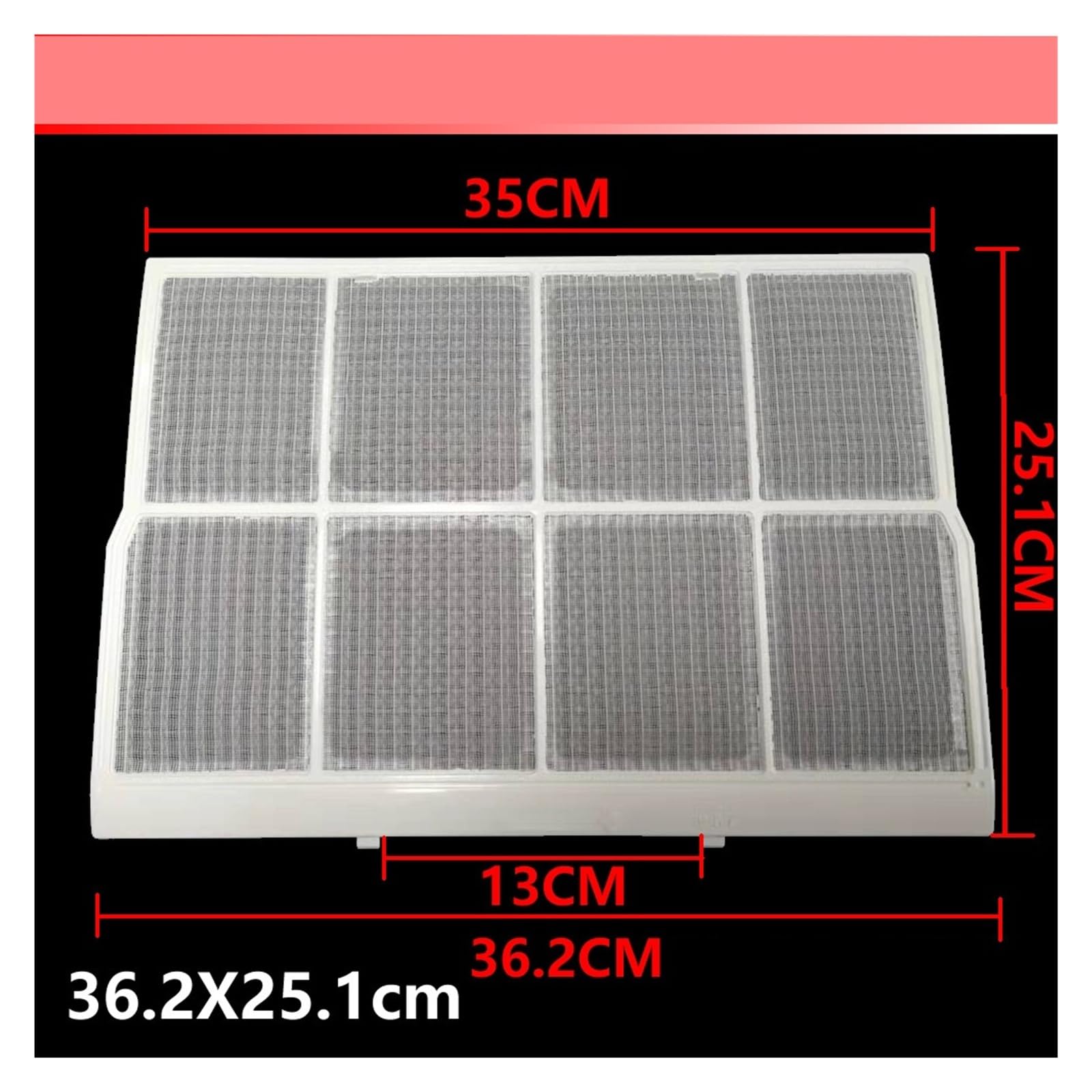 Compatible Con A, Filtro Del Condizionatore D'aria | Filtro Del Condizionatore D'aria084, Con SHARP, Dimensioni Parti Aria Condizionata: 36,2X25,1 Cm(2pcs)