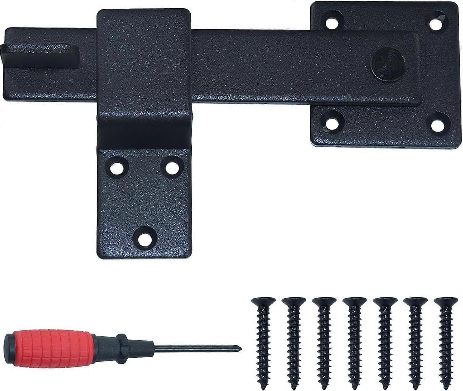 Sturdy 6" Farm Flip Fence Gate Latch with Screwdriver, Barn Door Flip Latch