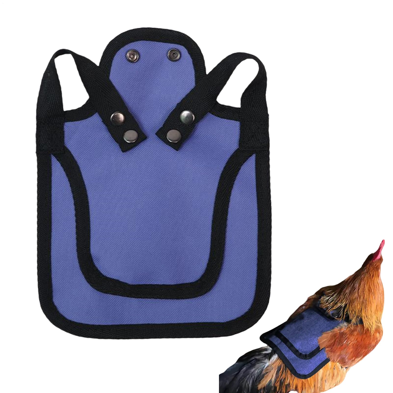 Sillín de pollo para evitar lesiones de aves de corral con chaleco