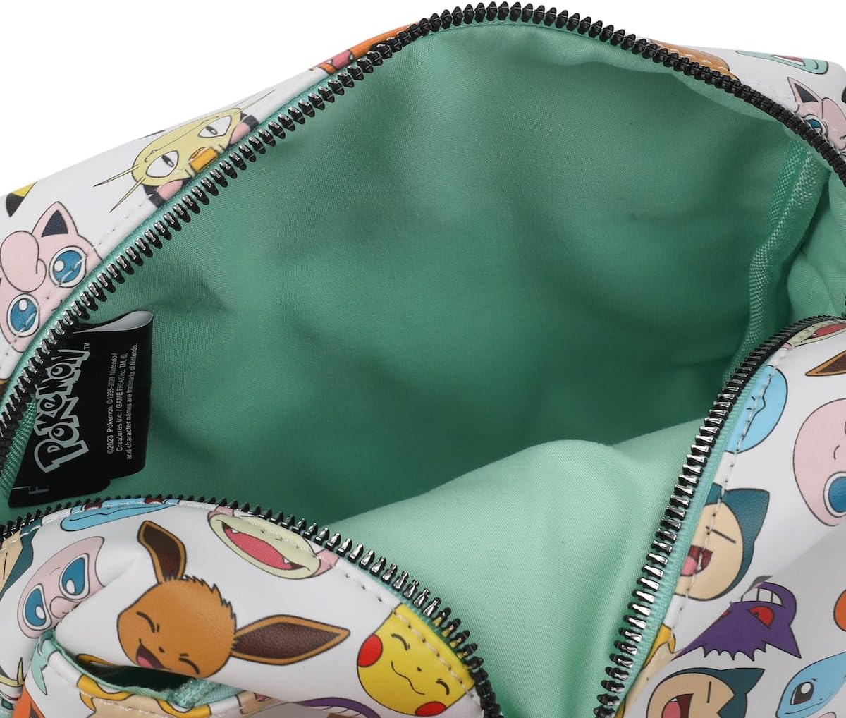 Bioworld Pokemon First Generation Faces Women's White Crossbody Handbag