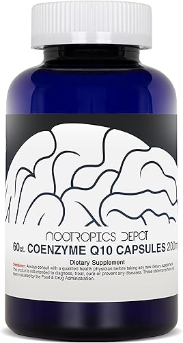 Miniatura 3 de Nootropics Depot Cápsulas CoEnzyme Q10  200mg  Ubiquinona  180 unidades  Energía, Función Cognitiva y Celular