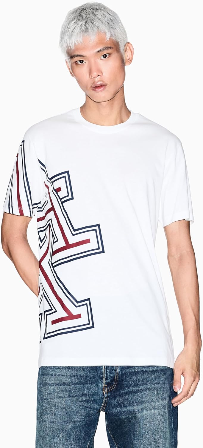 Armani Exchange Mens Side Geo Logo Tee - Image 3