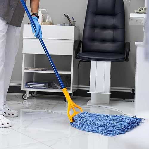 Miniatura 3 de Matthew Cleaning - Paquete de 3 trapeadores de algodón de 24 onzas, cuerda abierta de algodón, recambios de cuerda resistente, mezcla universal para