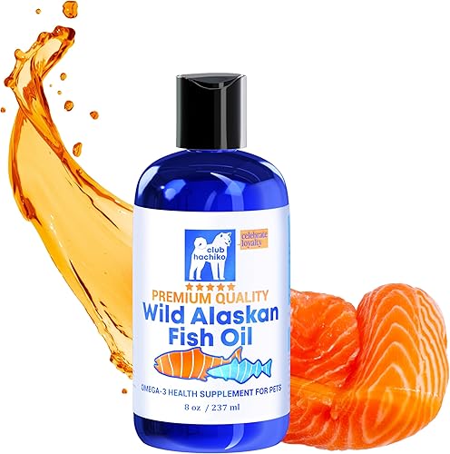 Aceite de salmón y abadejo salvaje de Alaska para perros Picazón en la piel, desprendimiento, alergias y alivio de articulaciones Omega 3s