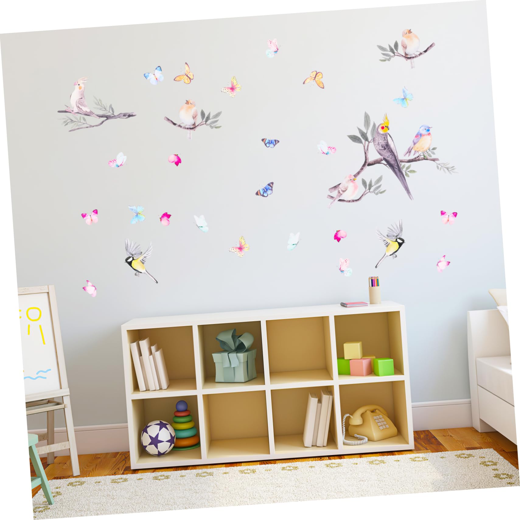 Abaodam 4hojas Pegatinas De Ventana De Aves Para Calcomanías De Pájaro Para Decoración Infantil y Habitaciones