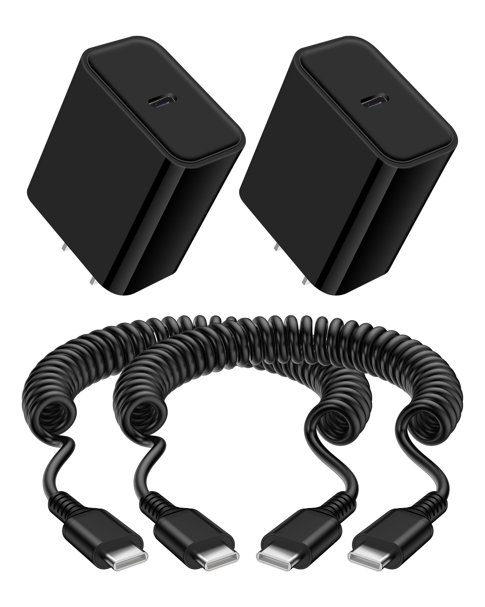 Android Charger USB C for Google Pixel 8 7 Pro 7a 6 6a, USB Type C Fast Charging for iPhone 15, Samsung Galaxy A14 5G S23 Ultra S22, USBC Charger Block, TypeC Car Charger, USB to USB-C Cable Cord -3FT