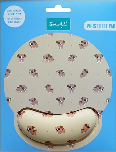 Miniatura 2 de Mr Wonderful Gel Mouse Mat with Wrist Rest Dog Design - Ergonomic Mouse Mat with Hand Rest The Power of Joy - Gifts for Girls and Women