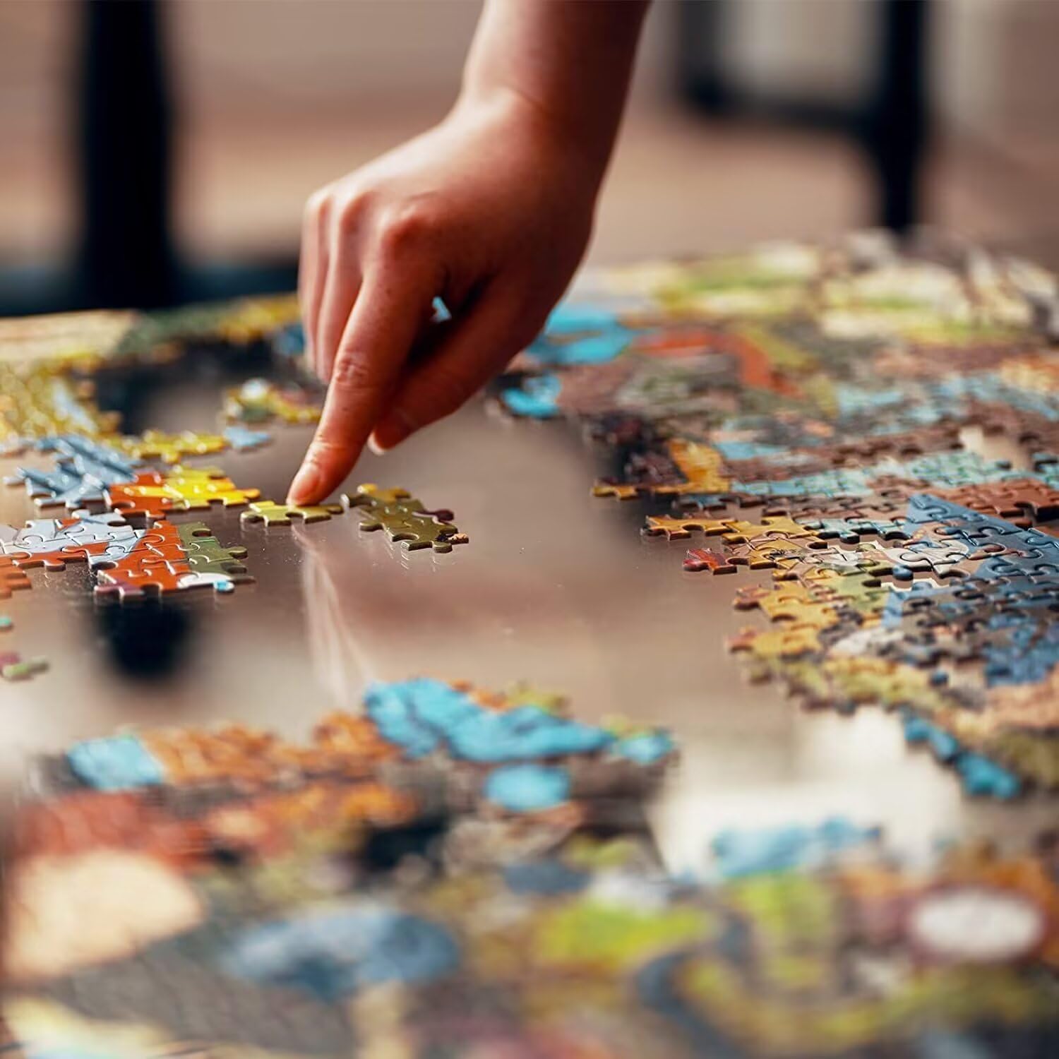 Puzzle for Adults 1000 Pieces Wooden Jigsaw Puzzle Van Volkswagen Challenging Puzzles Finished Size is 29.52x19.68 in Kids Education Game School Supplies Props
