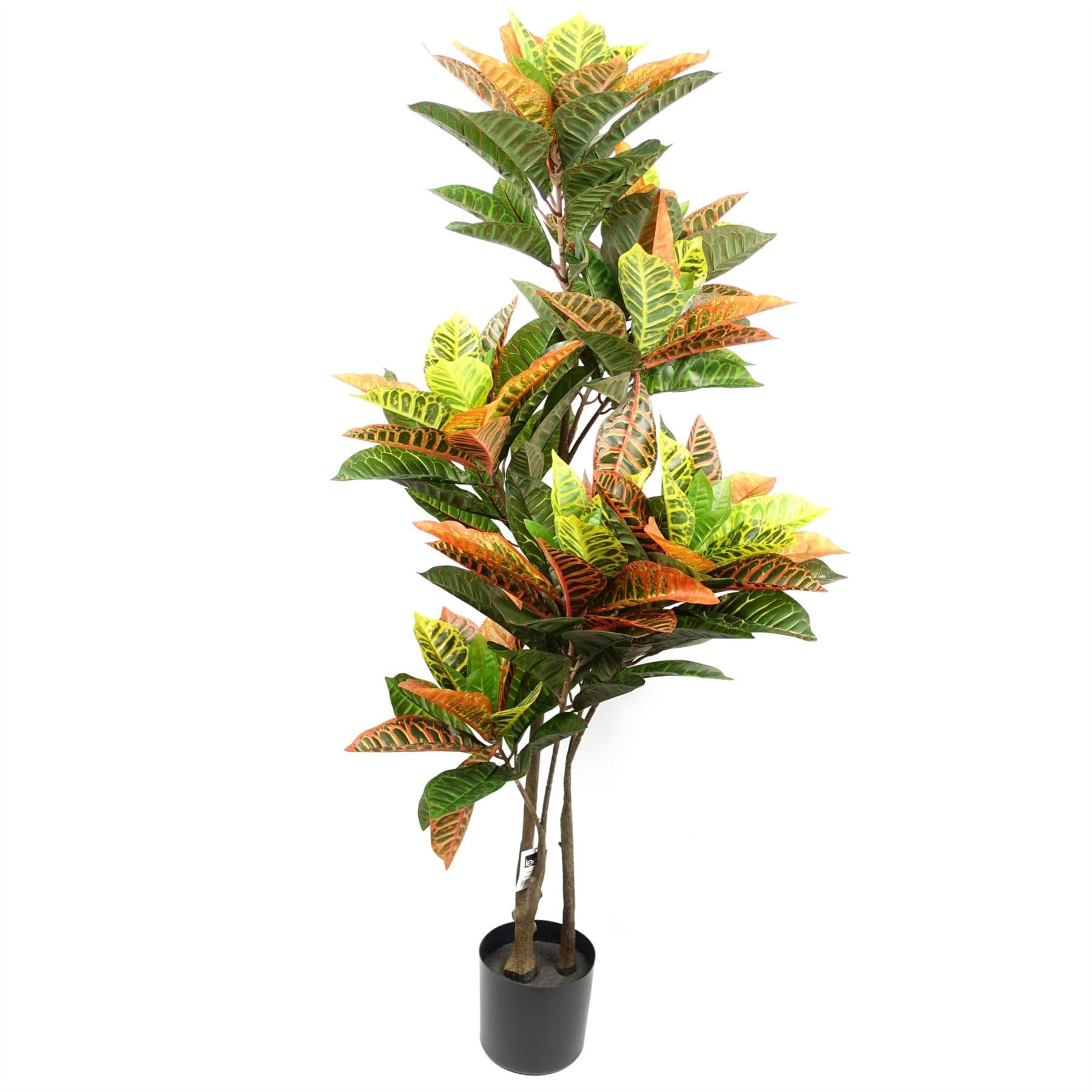 Botanik Artificial Codiaeum Tree - Orange Yellow Tropical Large 140cm - Plastic