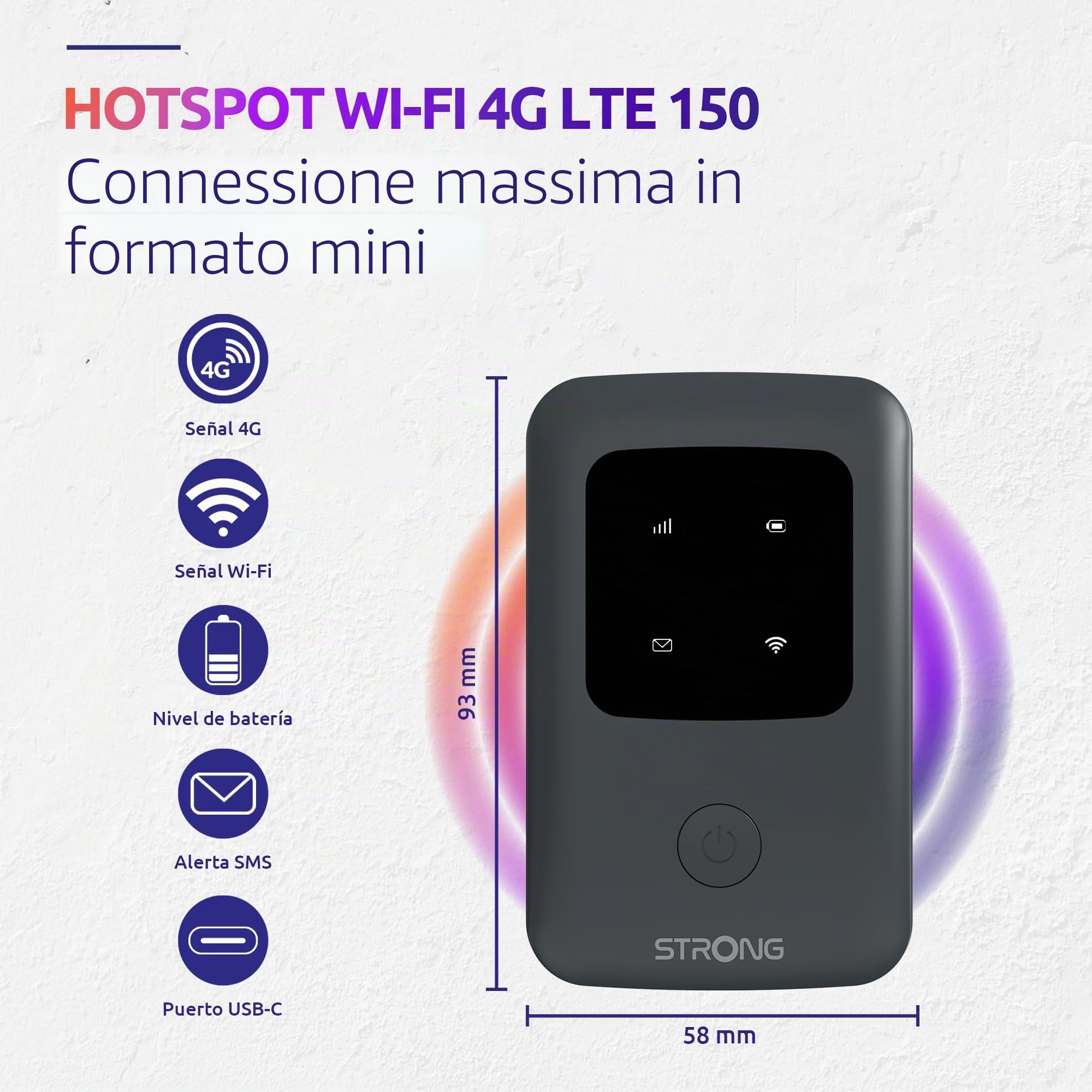 Strong 4GMIFI150D Mobil 4G router, wifi 150 (no display)