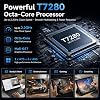 Tablet Android 16 de 10 pulgadas con teclado, CPU Octa-Core, 2 en 1 con IA Gemini, desbloqueo facial, cargador rápido de 18W, 30GB+64GB+2TB expandible, WiFi 5G, incluye funda, mouse y lápiz (Azul) 7
