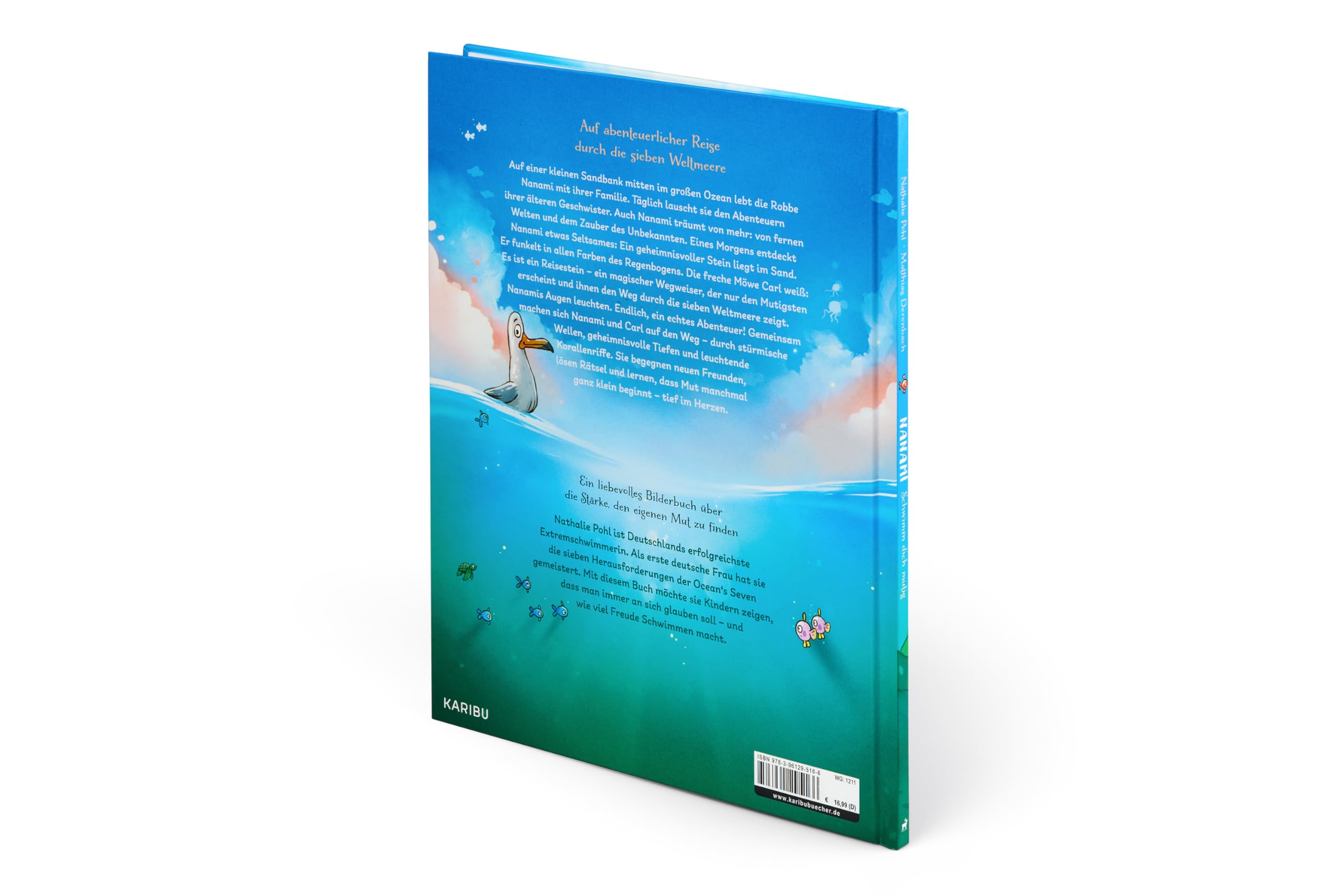 Nanami – Schwimm dich mutig: Liebevolles Bilderbuch zum Thema Mut ab 4 Jahren mit Glitzerfolie auf dem Cover und im Innenteil