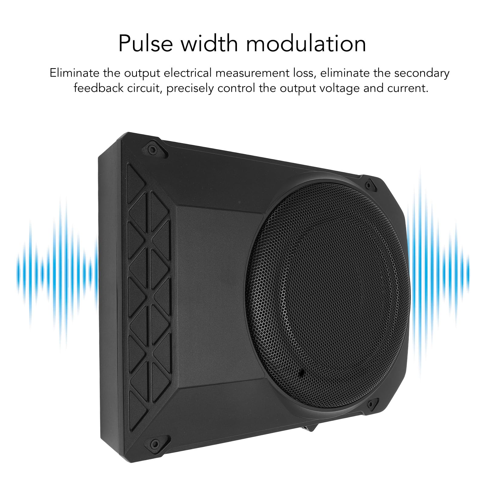 Aramox 600W 10 Calowy Zasilany Subwoofer Samochodowy Pod Siedzeniem, 800W