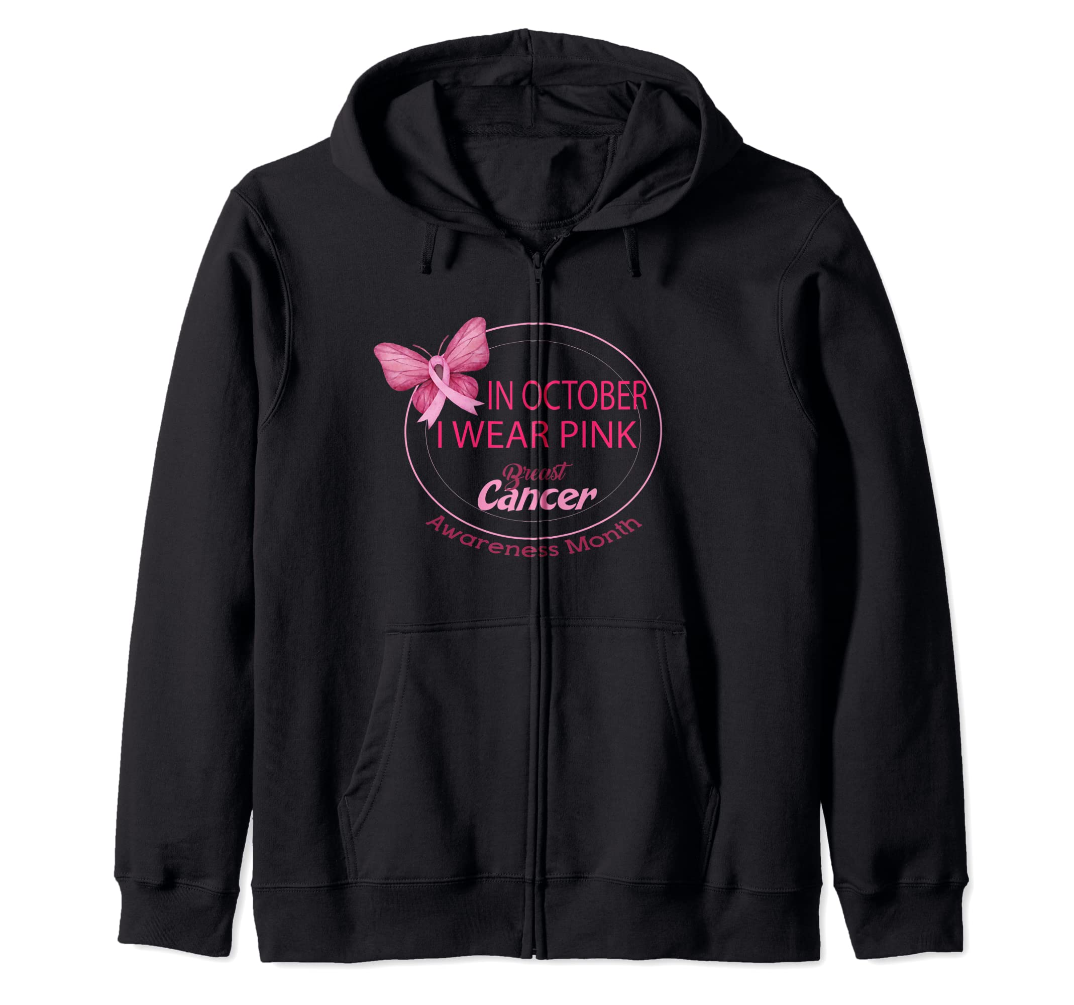 Sweat à Capuche "All Against Breast Cancer" Rose Octobre 2023/2024 - Sensibilisation Cancer Du Sein