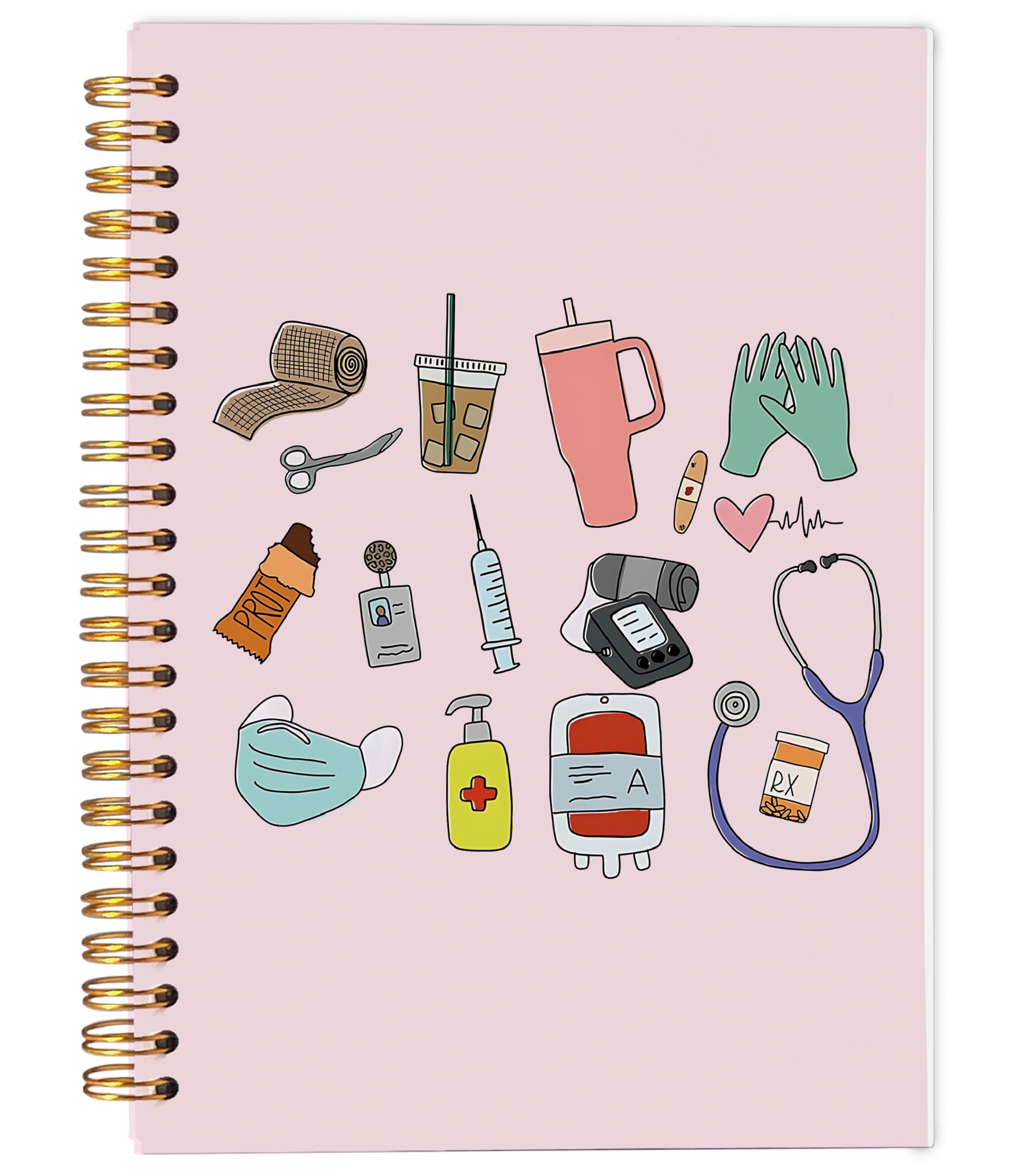 Carnet de notes rose pour infirmière afin d'éviter les oublis - 6