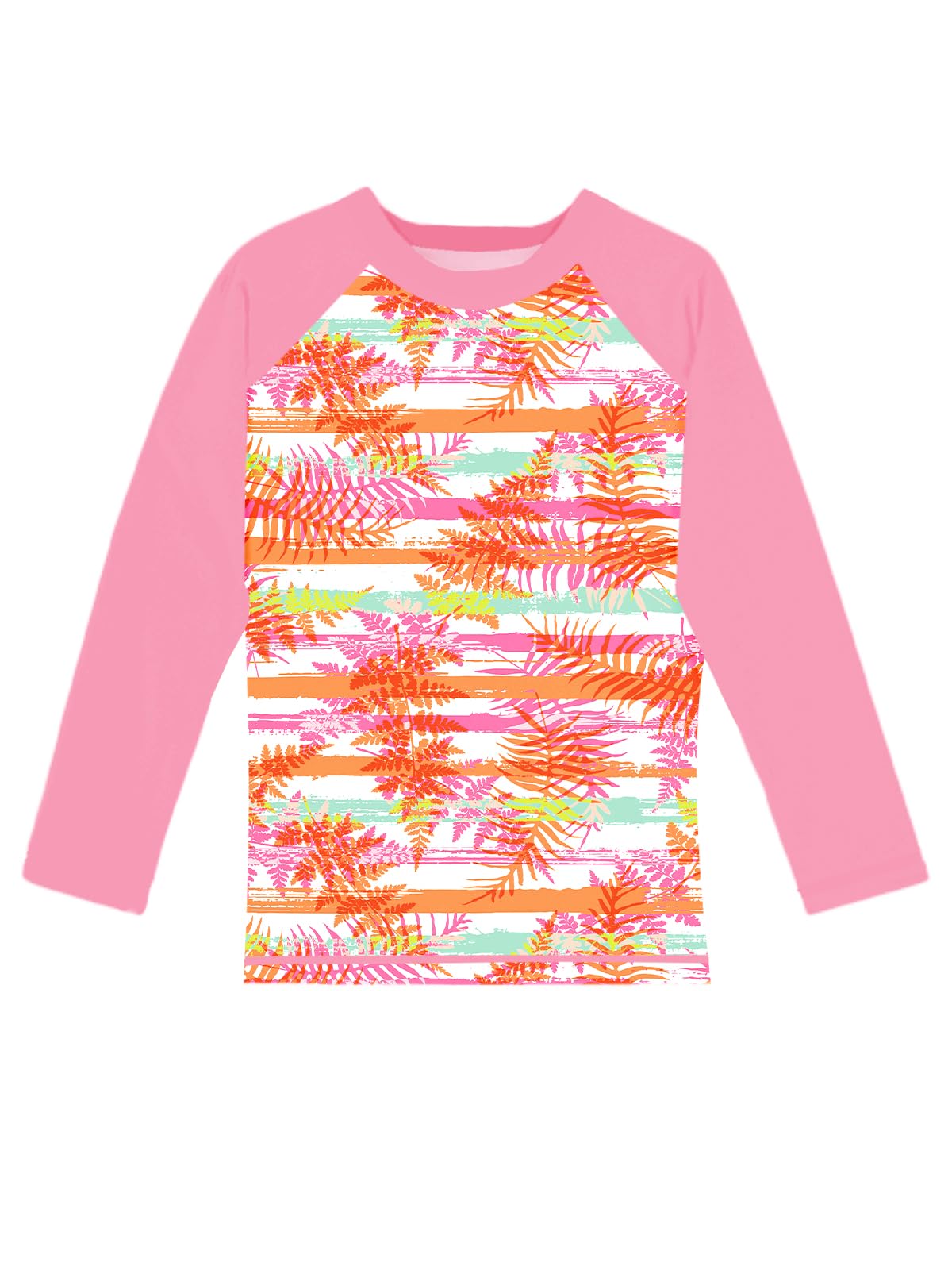 Remimi Unisex Kids Rash Guard Long Sleeve SPF 50+ Tie Dye Sun Shirt 3-12 Years