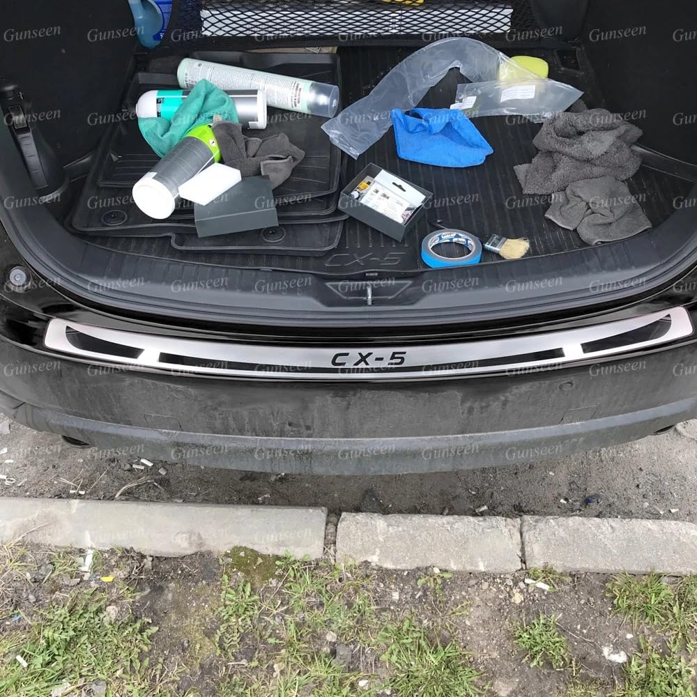 Für Mazda CX9 2016 2023 Teile Zubehör Edelstahl Ladekantenschutz Schutz Leiste e