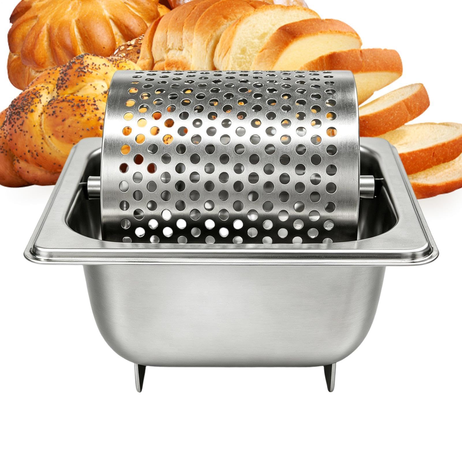 Sandwichs Rouleau à beurre Passe au lave-vaisselle Acier inoxydable amovible | Cuisine Cuisson Pain Roue à Beurre pour Toast Sandwiches Hamburgers Camping Jardin Barbecue Grill Cuisine Restaurant