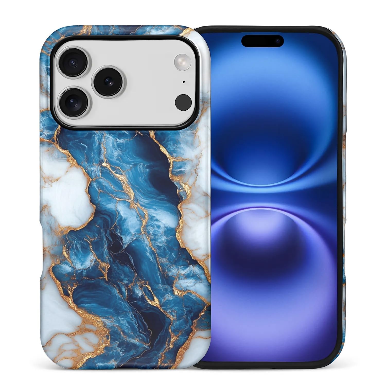 Coque iPhone 17 Pro marbre bleu pour un style urbain chic - 8