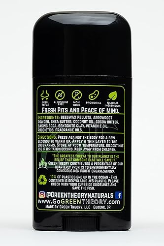 Miniatura 3 de Desodorante natural Inspire de Green Theory  Desodorante probiótico, no tóxico, sin aluminio, para mujer, 2.65 onzas, sólido