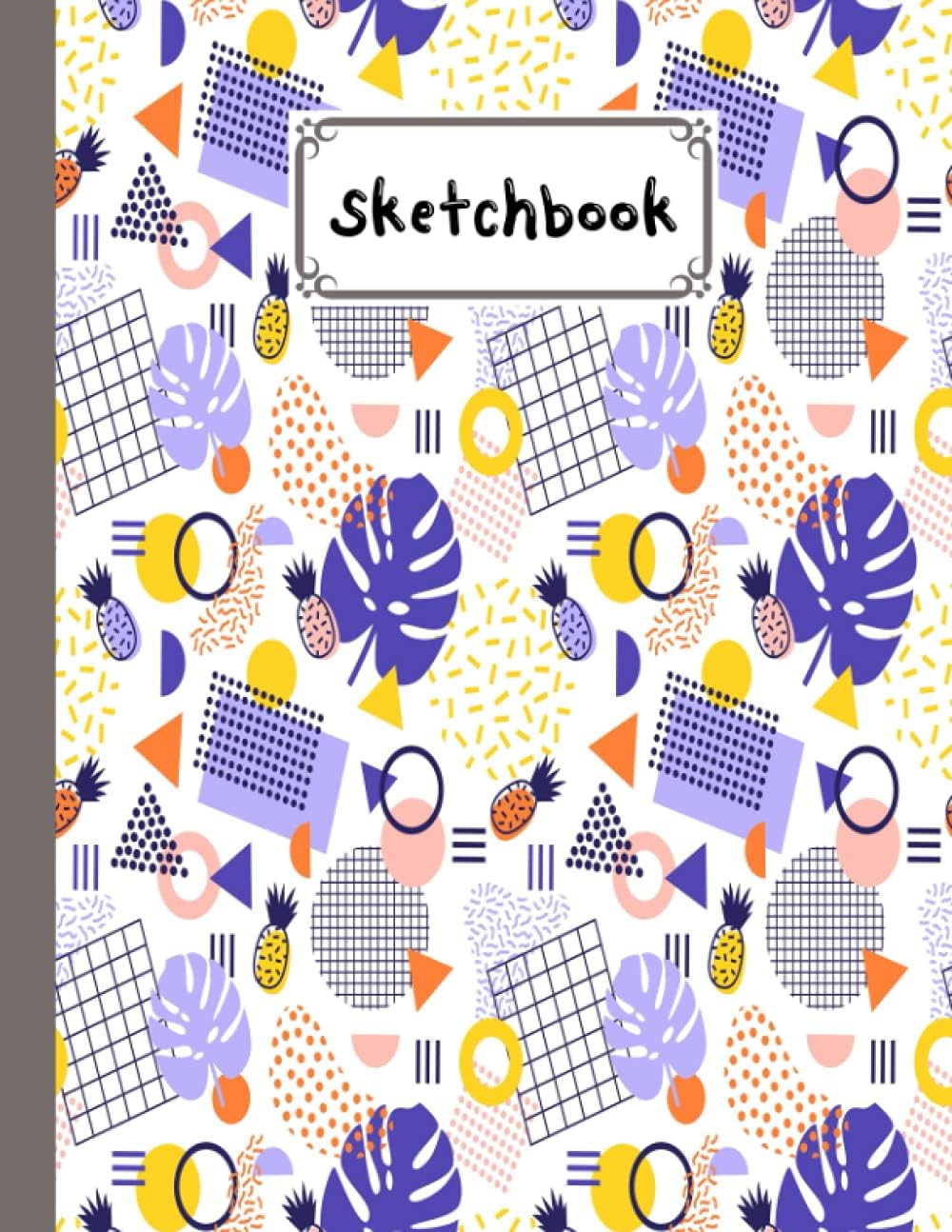 Sketchbook For Kids: Blank White Pages for Painting, Drawing, Writing, Sketching and Doodling, Size 8.5" x 11" | fruits Cover by Nils Knoll Paperback – 13 Jun. 2021