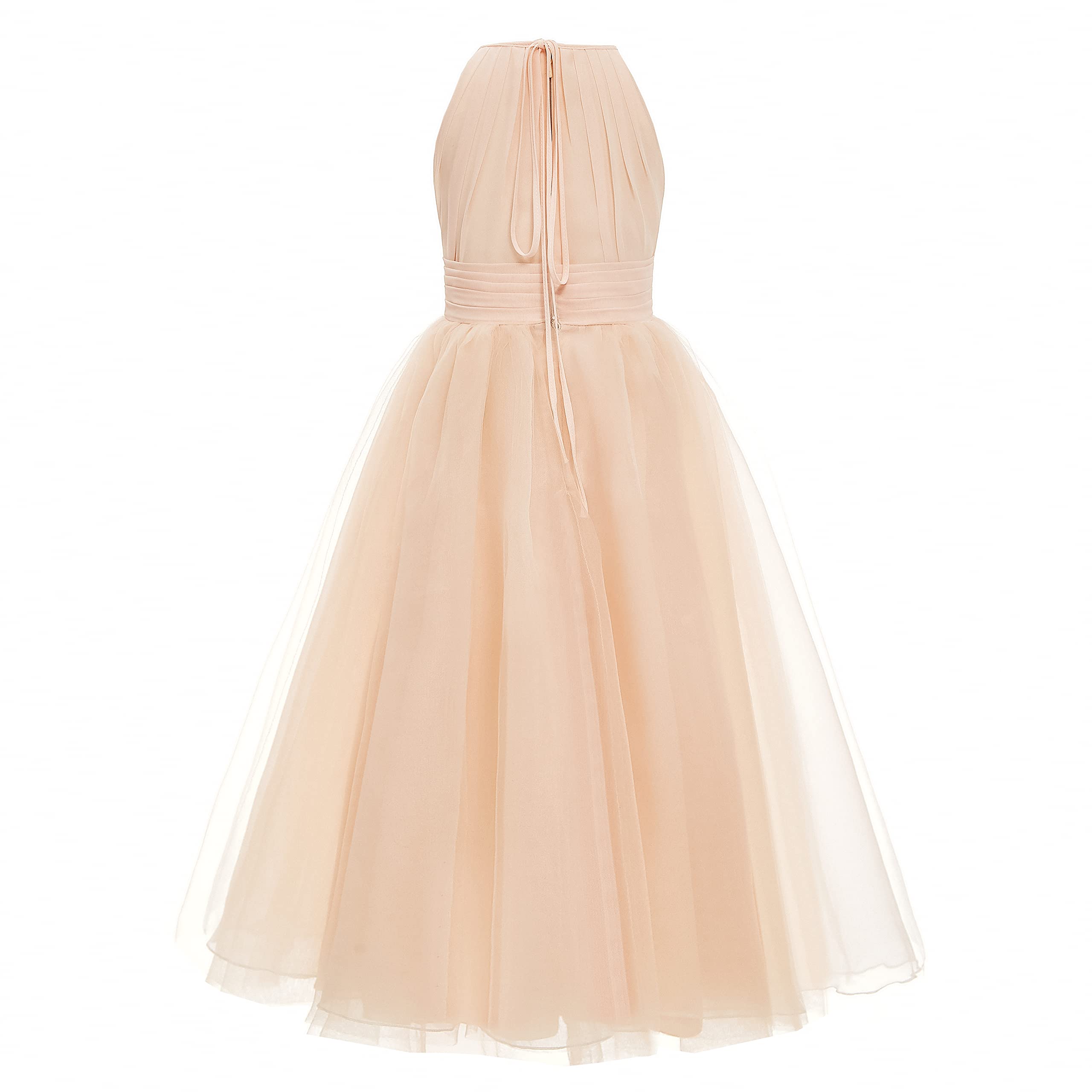 Aibaowedding Blumenmädchen Tüll Chiffon Kleider Kinder Hochzeit Festzug Ballkleider