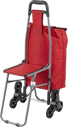 Miniatura 2 de Carrito de compras de 6 ruedas con asiento - Silla intercambiable y carrito con ruedas