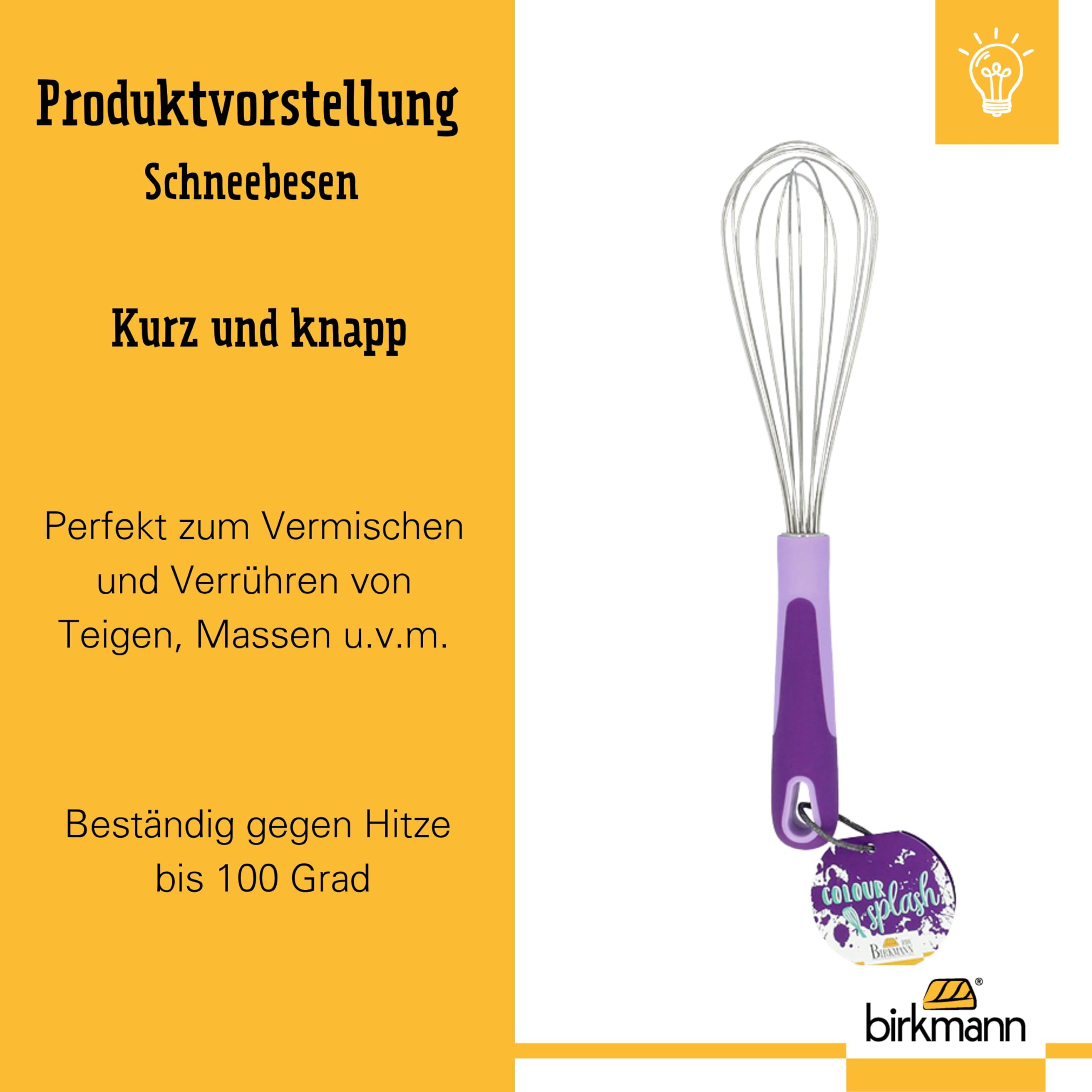 Fouet De Cuisine RBV Birkmann Colour Kitchen - Acier Inoxydable, Manche Orange