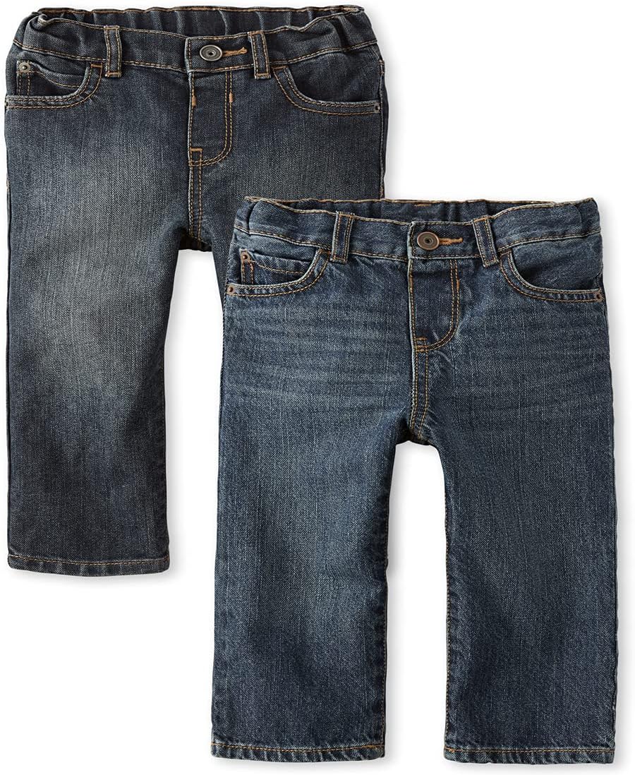 Baby and Toddler Boys Stretch Straight Leg Jeans