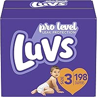 Luvs Diapers Size 3, 198 Count - Disposable Diapers
