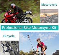 UNSTINCER Motorkerékpár Bicikli ATV Kormány Akciókamera Tartó 118cm Selfie Bottal Insta360 6