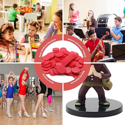 Vista 55 de Juego de 100 fichas de juego de fichas de póquer de plástico opaco con caja de almacenamiento (azul, 1 pulgada)