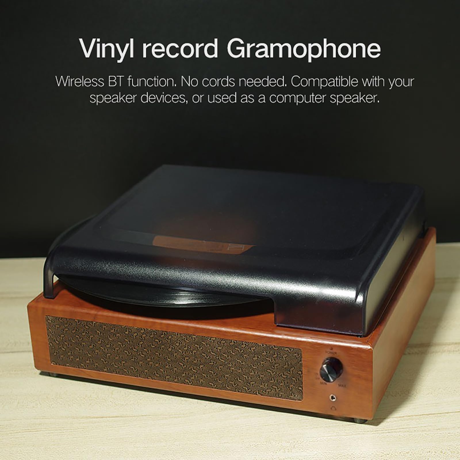 Giradischi Vintage, Giradischi in Vinile con Altoparlanti Integrati, Supporto 33/45/78 Giri/min E Dischi di Dimensioni 7''/10''/12'' E Riproduzione Bluetooth, per Regalo di Festa, Collezione