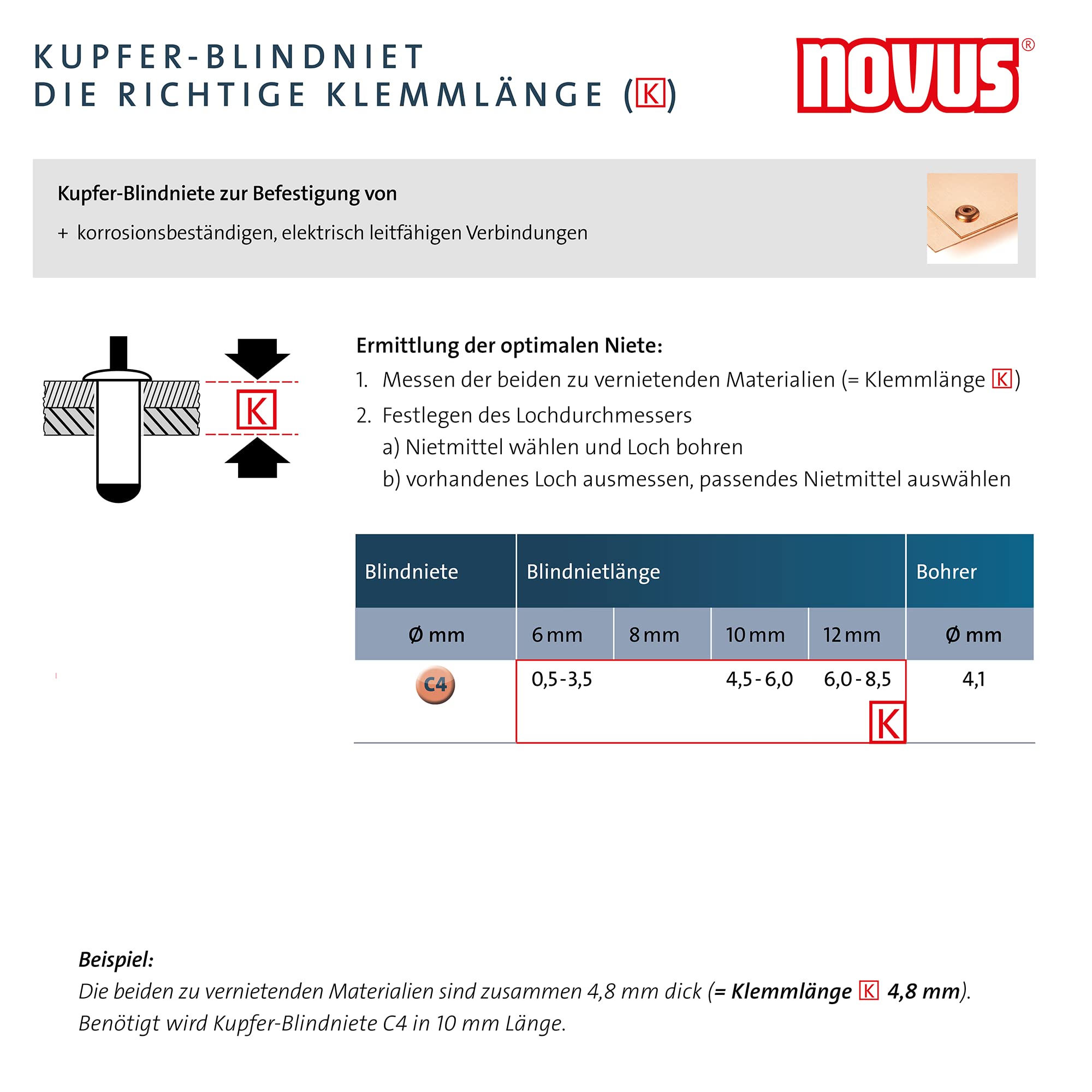 Novus N-55 Easy, szczypce do nitów zrywalnych z aluminium i stali, obsługa jedną ręką, szczypce do nitów aluminiowych, nitów stalowych, nitów miedzianych