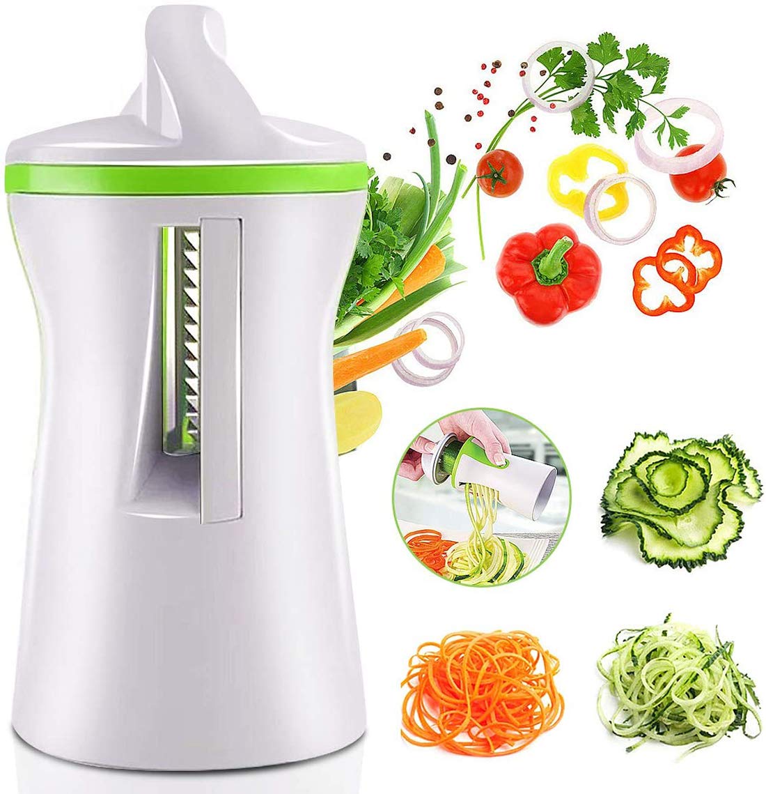 Starthi 4 in 1 Hand Held Vegetable Spiralizer