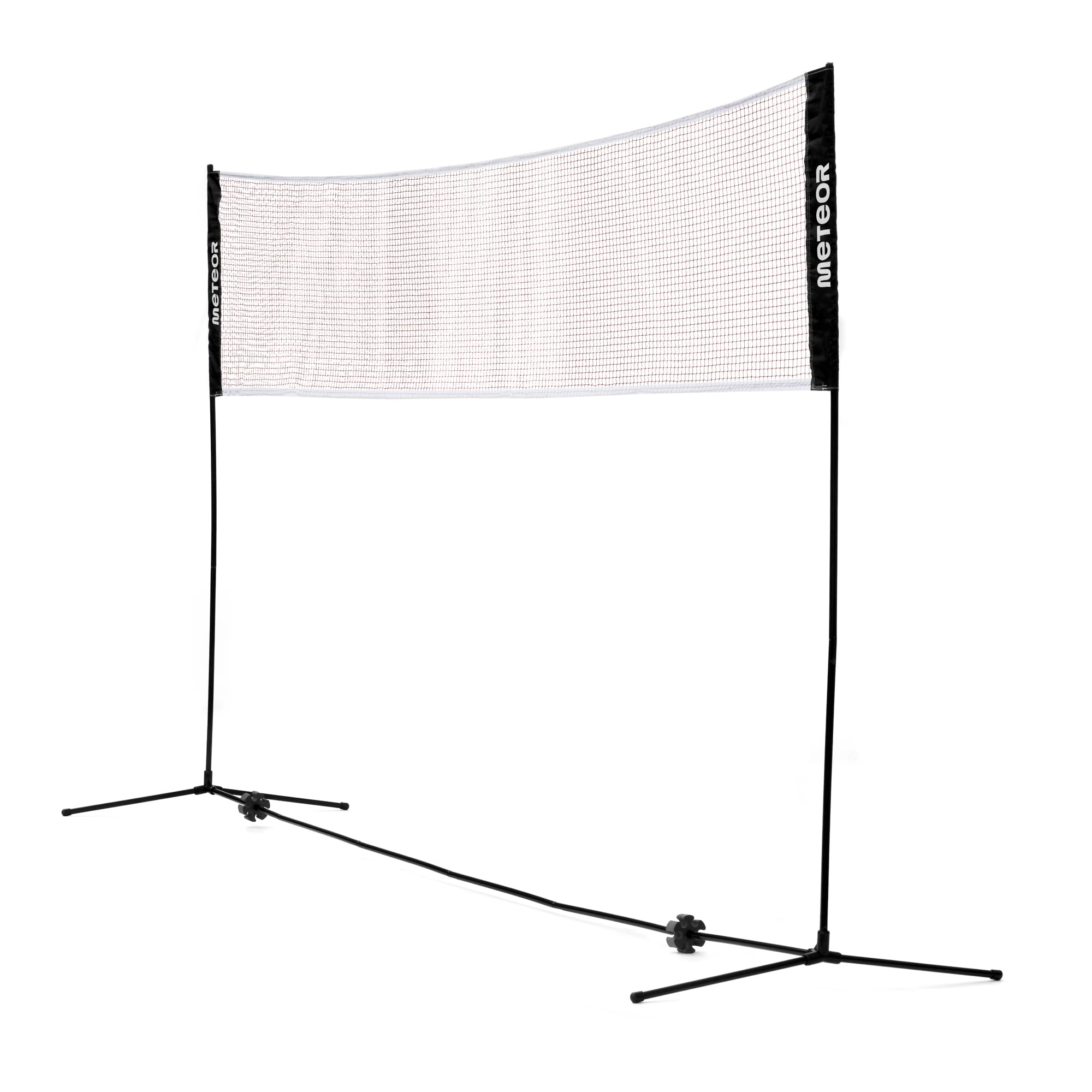 Filet de Badminton Pliable en Nylon poteaux réglables en Hauteur Ensemble Portable Volley-Ball Tennis Badminton Amusant