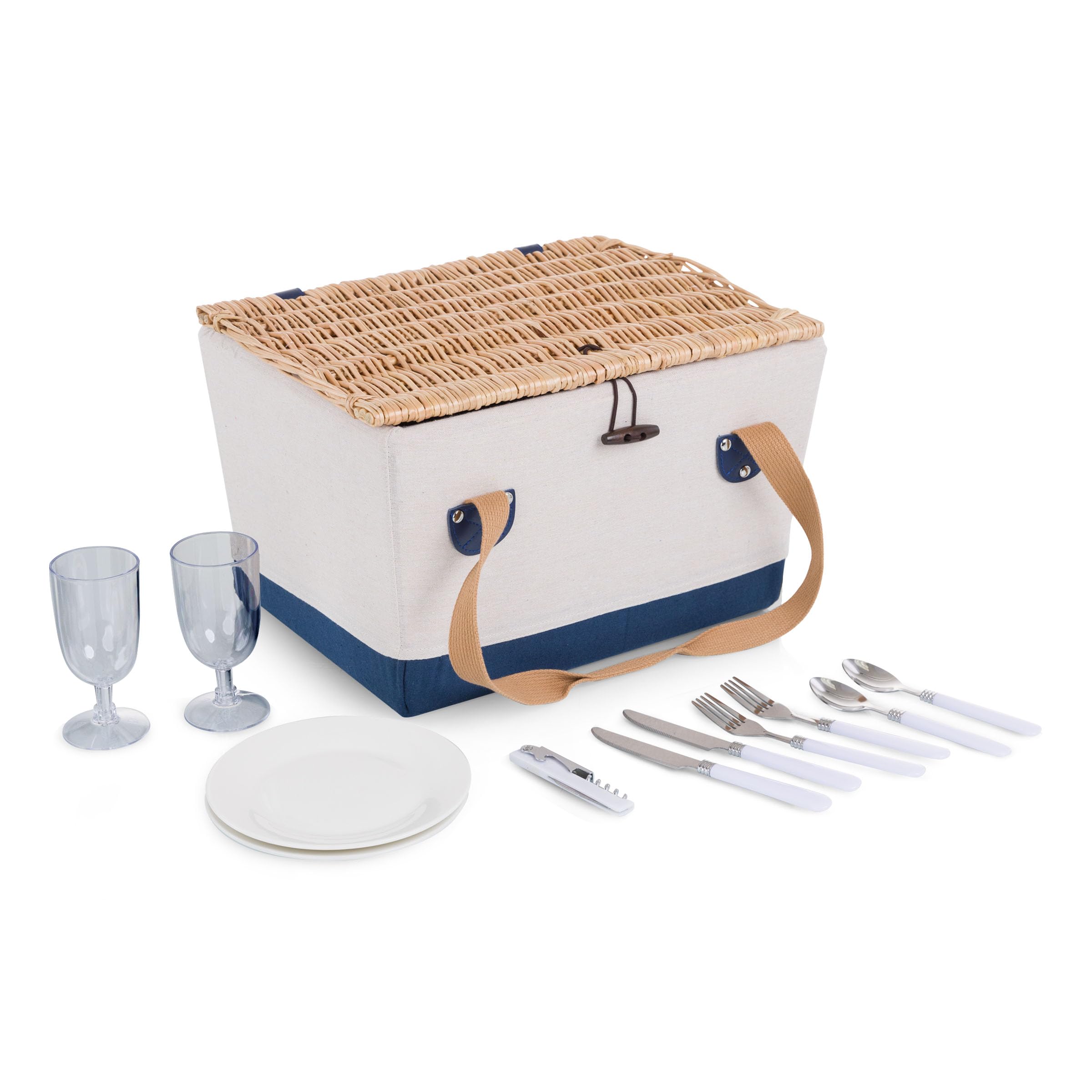Boardwalk - Cesta de Picnic con Servicio para Dos Personas